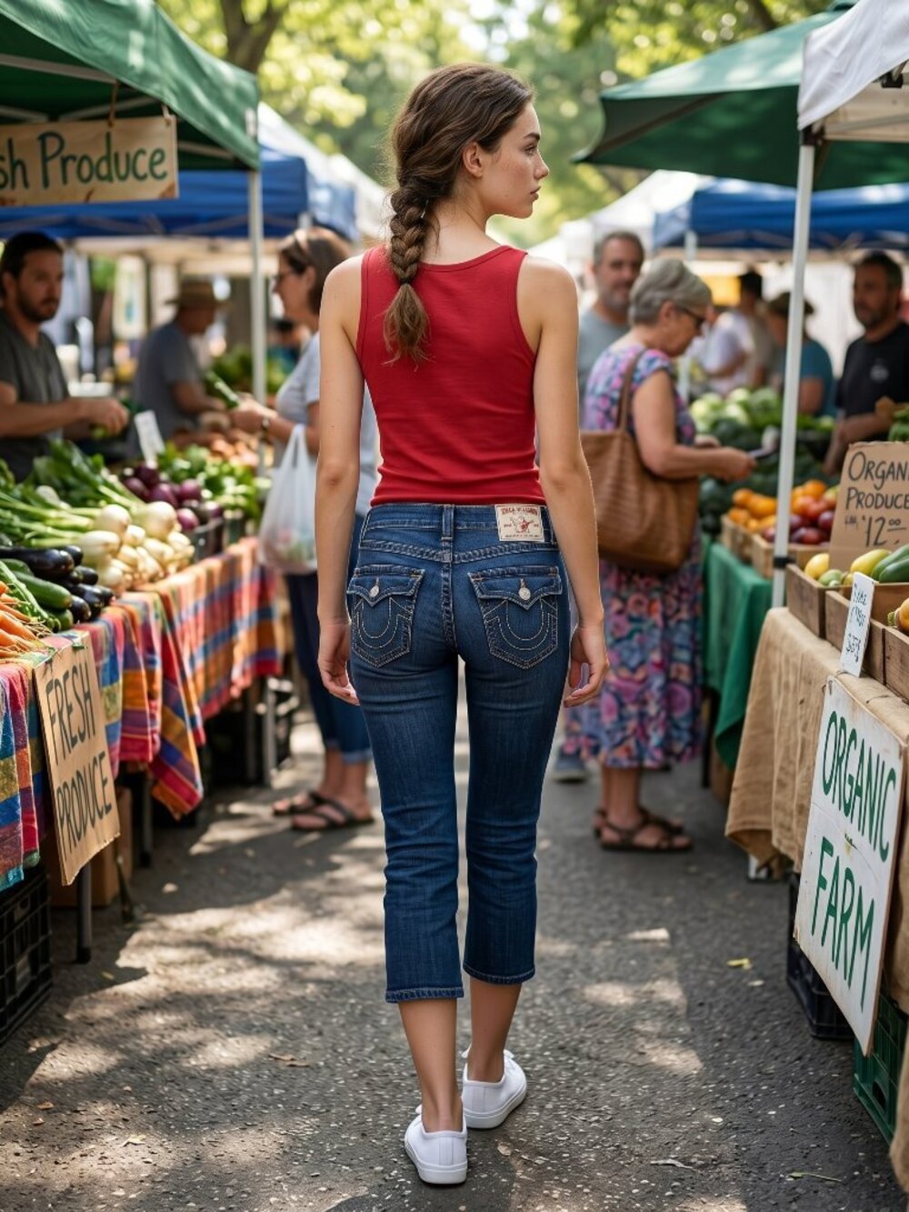 True Religion Becca cropped jeans